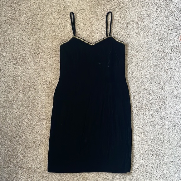 🖤Les Robes Galleria Dress , Vintage Black Velvet size 11/12 - Picture 5 of 7